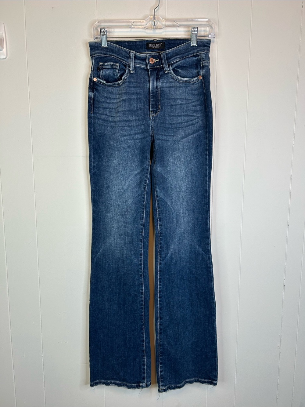 Judy Blue Women's Size 3/26 Dark Blue Stretch Denim High Rise Bootcut Jeans 321